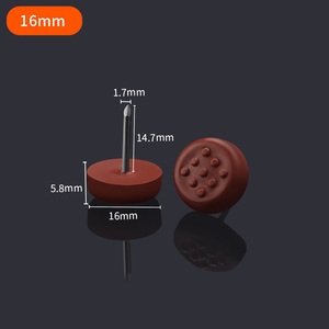 Deslizamientos ajustables Protector de muebles de nylon Deslizamiento rojo de plástico fácil de mover para Sillas - Product Image 3