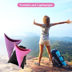 Dispositivo de micción femenina reutilizable para mujer, urinario de silicona para mujer, embudo para orina, permite hacer pipi de pie - Product Image 3