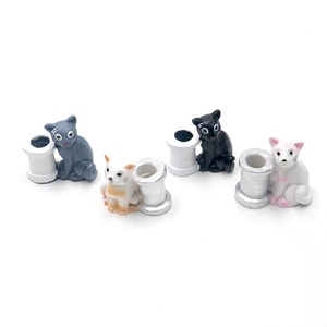 Thiết kế mới <span class=keywords><strong>Mini</strong></span> phim hoạt hình động vật mèo thuốc lá Phụ kiện thuốc lá bình chữa nhựa gạt tàn - Product Image 3