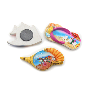 Regalos de recuerdo de viaje Italia <span class=keywords><strong>Mar</strong></span> costero Playa Imán de poliresina Vida marina tropical Imán de refrigerador - Product Image 3