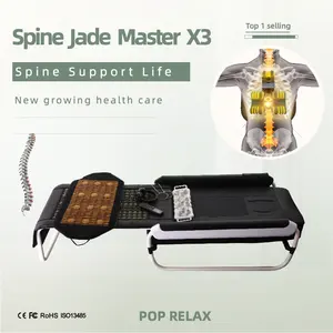 POP RELAX calidad coreana S-ceragem Jade Master V3 V4 nugar mejor mesa de cama de terapia de masaje de calefacción infrarroja térmica eléctrica