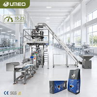 Machine d'emballage automatique multi-têtes pour sachets de snacks (chocolats, sandwichs, gaufrettes, biscuits au beurre) avec pesage multi-têtes