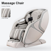 Fauteuil de massage complet avec écran tactile de 7 pouces, commande vocale, massage par airbag, ions négatifs, charge sans fil