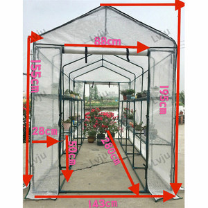 Lvju PE Plastic Greenhouse Covering Film 280x143x195cm UV Plastic Sheets House Greenhouse