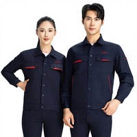 Ensemble de travail d'été pour hommes, tenue de protection fine à manches longues et courtes, hauts et pantalons de travail pour usine et réparation automobile, en coton.