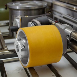 Nhiệm vụ nặng nề tải PU bánh xe 4 ''5'' 6 ''8'' inch rắn Polyurethane Đúc Bánh xe cao su Urethane vật liệu xử lý các bộ phận thiết bị - Product Image 3