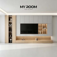 Ensemble de meubles TV modernes de luxe, minimalistes, multifonctionnels, avec rangement et présentoir, pour salon, appartement, hôtel, respectueux de l'environnement