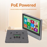 MHY Tablette murale Android 7 pouces avec écran LCD 1024x600 pour massage des pieds, alimentation PoE, alarme sans fil intelligente à commande par carte