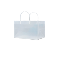 Sac fourre-tout en plastique transparent PP pour emballage cadeau, sac publicitaire promotionnel pour boutiques, vente en gros