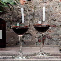 320ml Logo personnalisé Luxe Rétro Classique Clair Haute Coupe Verres à Champagne Boire Verre à Vin Rouge Gobelet