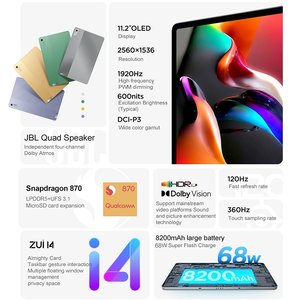 原装Len ovo XiaoXin Pad Pro 2022 TB-138FC 11.2英寸8gb 128GB安卓12 Snap dragon 870八核WiFi平板电脑 - Product Image 5