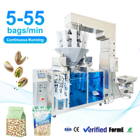 Machine de remplissage et de scellage de sachets préformés à fermeture éclair pour pistaches certifiée CE, économique et efficace