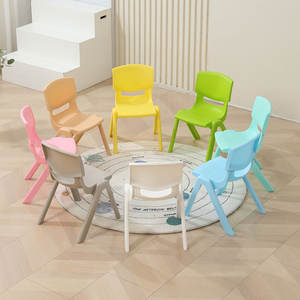 Yüksek Kaliteli Modern Okul Sınıfı Oturma Düzenlemesi İstiflenebilir Kreş Anaokulu Çocuklar İçin Kalınlaştırılmış Plastik Çocuk Sandalyesi - Product Image 4