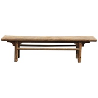 Table console en bois récupéré de style antique chinois pour salon, table d'appoint rustique naturelle