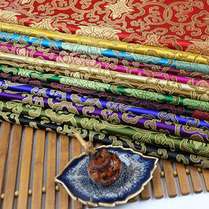 ผ้าไหมลายดอกไม้แบบจีนสีเมทัลลิกสำหรับงานแต่งงาน - Product Image 1