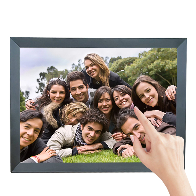 15inch 4:3 Screen 1+16G Memory WiFi BT USB SD Ports Frameo Touchscreen Digital Photo Frame with Wifi Wall Mount or Desktop