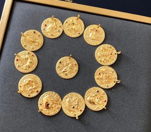 Collier pendentif en or véritable 18 carats avec chaîne, motif constellation, certifié Xinfly - Product Image 2