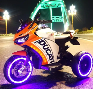 Fábrica al por mayor Niños Coche Eléctrico Rojo Blanco 7v <span class=keywords><strong>3</strong></span> Ruedas Batería Rride en coche de Juguete para niños - Product Image 1