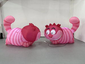 Gato de Cheshire Inflable de Dibujos Animados, Decoración de Jardín para Fiestas Temáticas de Alicia en el País de las Maravillas - Product Image 4