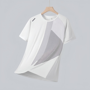 T-shirt de sport en polyester élastique anti-plis 300 grammes, impression 3D personnalisée 2026 - Product Image 3