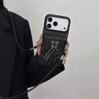 Coque de protection anti-chute en dentelle style Chanel haut de gamme pour iPhone 18 Pro Max, nouveau style, également compatible avec iPhone 17 et 16