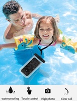 Sac de téléphone étanche à écran tactile réfléchissant pour les sports nautiques, pochette pour téléphone portable avec cordon