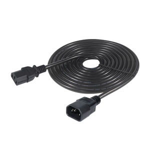 Cable de Alimentación de CA de Alta Corriente 10A 5M con Núcleo de Cobre y Aislamiento de Goma, C13 a C14 para Electrodomésticos - Product Image 3
