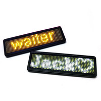 Message clignotant boîtes de nuit alimentées par batterie led plaque signalétique led défilement texte affichage signe hôtel serveur badge