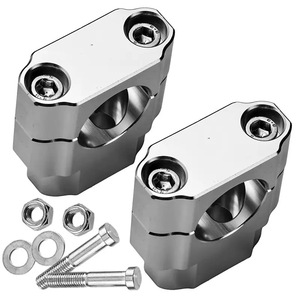Abrazadera elevadora de manillar de motocicleta de aleación de aluminio CNC para barras cónicas, exquisitamente fabricada y resistente al desgaste - Product Image 2