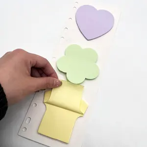 Factory Custom 3 Colors Fancy Office Self Adhesive Memo Pad Different Shaped Cute Sticky Notes Memo Pad Set