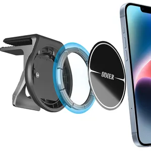 ODIER Magnetic phone holder for car strongest magnet N52 new 2023 car mount phone holder universal quick clamp hold tight