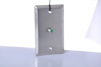 Acier inoxydable standard américain # Plaque murale en métal argenté 304, adaptateur F81 115x70mm, décoration intérieure, garantie 12 mois, Zhuhai