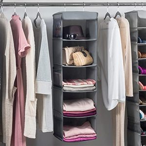 Organizador de Armario Plegable con Estructura Metálica Resistente, Estantes Colgantes para Almacenamiento de Ropa, para Dormitorio, Cocina, Organización de Bolsas y Ropa - Product Image 4