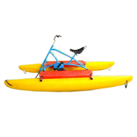 Prix le moins cher eau Pedalo vélo acuatica de pédale gonflable flottant vélo d'eau