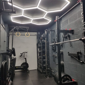 HanYin Black Aluminium Waben lampe Barbershop LED-Leuchten für Road & Office Detail ing Light - Product Image 2