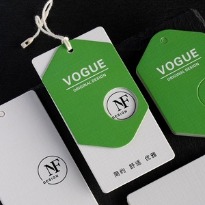 Étiquette étiquette de vêtement avec logo en relief de marque personnalisée Papier d'emballage de bijoux d'habillement Étiquette volants - Product Image 6