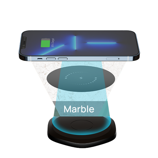 25mm Long Distance Wireless Charger Invisible Marble Hidden Under Desktop Office Furniture Table Fast Wireless Charger