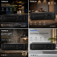 Penguat Daya Tegangan Konstan Enam Zona L-9180AT dengan Bluetooth USB FM SD untuk Sistem PA 180W Kontrol Audio Independen Hub