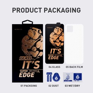 Protection d'écran en verre trempé incurvé grand format antistatique ultra HD en aluminium haute qualité pour iPhone Samsung Galaxy S22 Ultra - Product Image 5