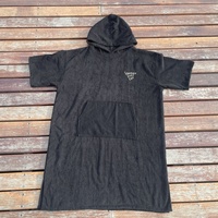 Poncho de surf à capuche pour adultes, robe de change pour piscine, poncho de plage, serviette de surf