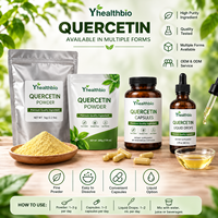 Poudre de Quercétine Haute Pureté 98% – Extrait de Sophora Japonica Transformé en Usine, Rigoureusement Testé pour le Marché Haut de Gamme International