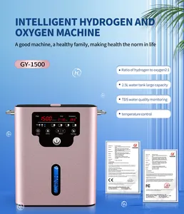 Suyzeko Metal Iridium 99.99% generador de hidrógeno de salud pura H2 máquina de inhalación SPE PEM 900ML 1500ML generador de hidrógeno
