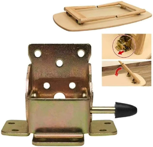 Hot-Selling Contemporary Design <b>Folding</b> Bracket Lock Extension <b>Table</b> Seat Leg Hinge Self-Unlocking Top Direct Iron <b>Metal</b> - Product Image 3