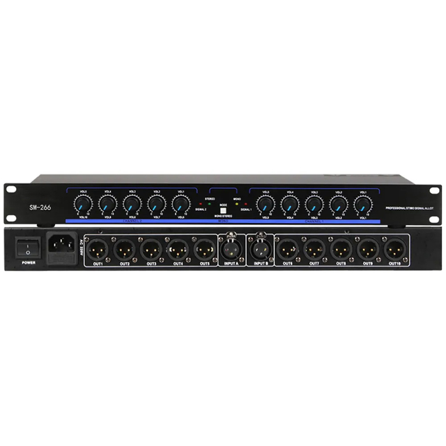 SM266 Professional DSP Audio Processor Drive Rack Digital Sound Processor 2 Input 10 Output Stage Sound Equipment