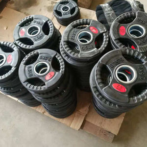 Conjunto de Anilhas de Peso TOPTONS para Equipamentos de Fitness Placas de Ferro Revestidas de Borracha com Pegada Tripla para Halteres e Barras - Product Image 4