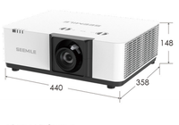 Projecteur Laser DLP 4K haute visibilité 6000 Lumens pour la projection de paysage de montagne de construction extérieure Portable
