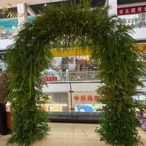 <span class=keywords><strong>NIKA</strong></span> Offres Spéciales fait à la main de verdure artificielle fleur arc rangée mariage soie fleur arc pour mariage événement fête décoration - Product Image 1