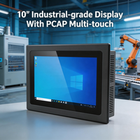 Panel PC Táctil Industrial Versátil de 10.1 Pulgadas con Clasificación IP65, Procesador Intel Core I3/i5/i7 de 12.ª Generación, Interfaz de Máquina con Windows 10/11/Linux