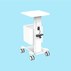 Carrello Mobile Professionale in Metallo per Macchinari da Estetica con Tavolo e 4 Ruote per Ospedale Hotel e Spa - Product Image 2