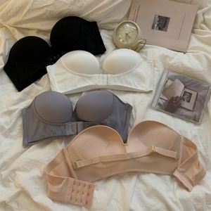<span class=keywords><strong>Reggiseno</strong></span> Invisibile <span class=keywords><strong>con</strong></span> Spalline Trasparenti e Ferretto, Supporta Mezza Coppa, Lingerie Confortevole - Product Image 3